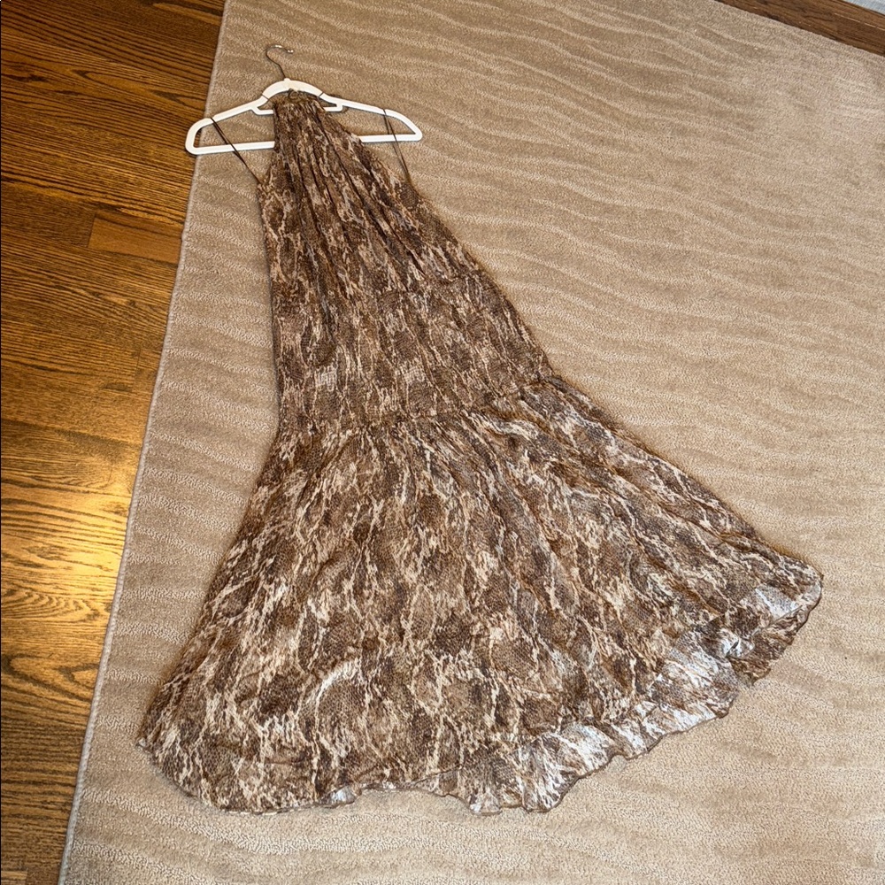 Zara Collection Printed Halter Dress, - Picture 12 of 17